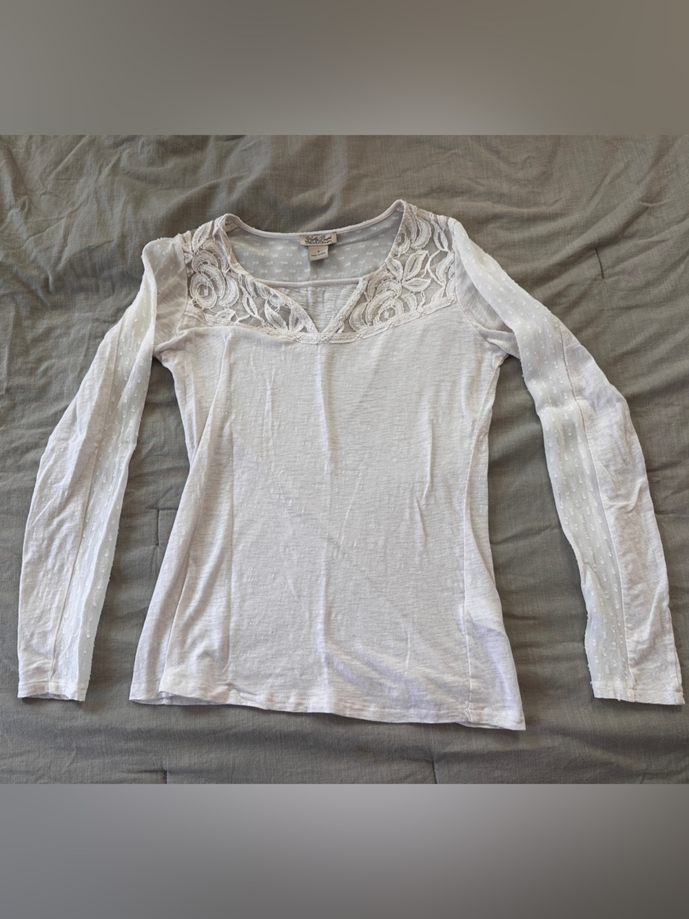 Lucky Brand Lace Long-Sleeve Tee